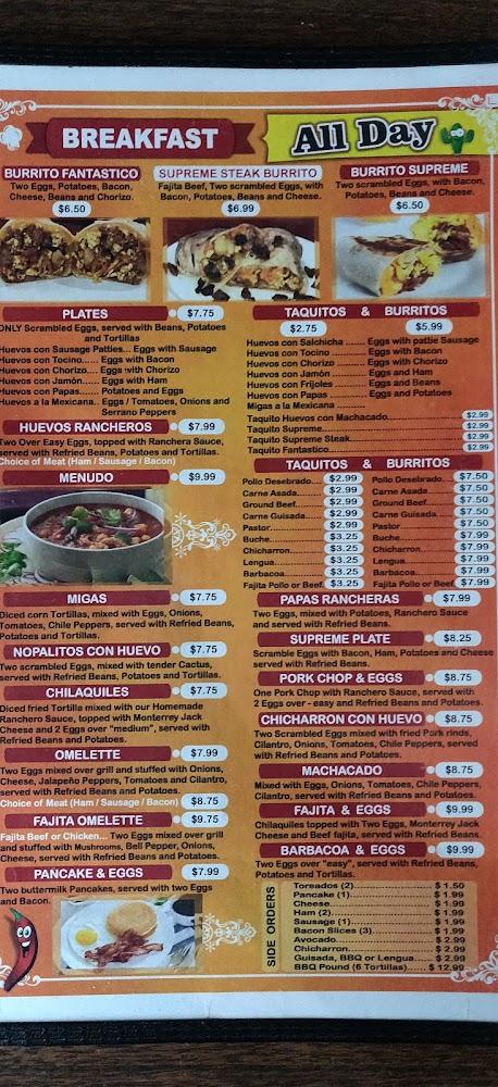 Silvia's MEXICAN GRILL Menu image 1