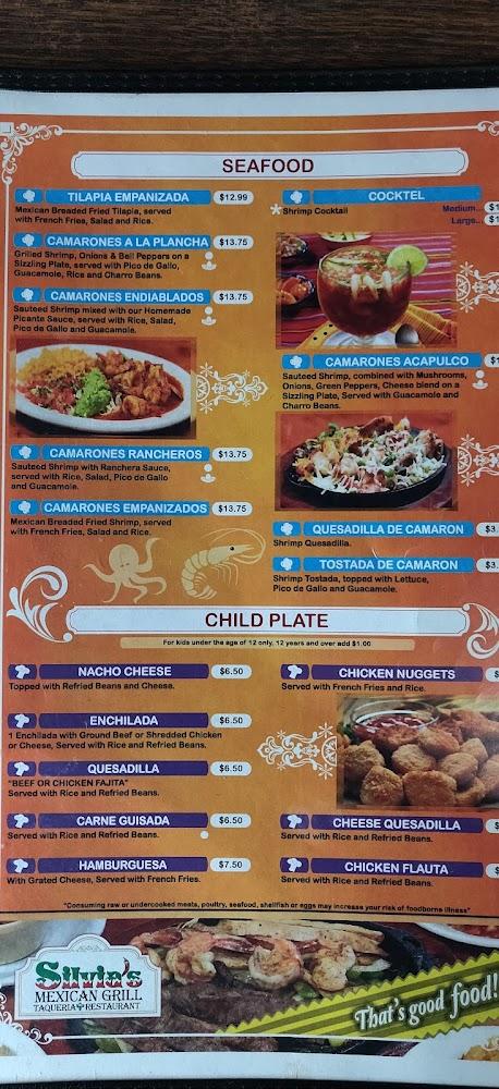 Silvia's MEXICAN GRILL Menu image 4